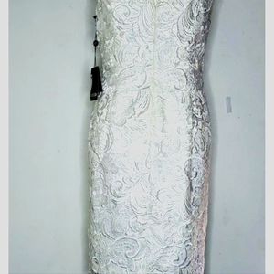 Adrianna Papell Women's dress embroidery lace NEW